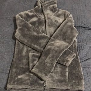 Grey soft thick material jacket